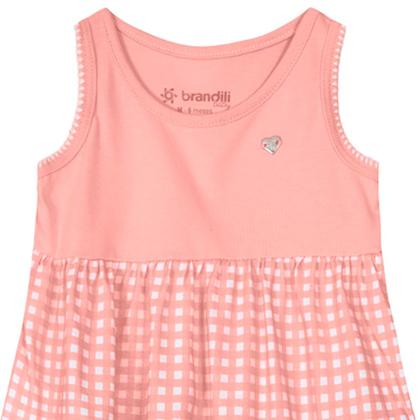 Imagem de Vestido bebê menina regata três marias Brandili Baby