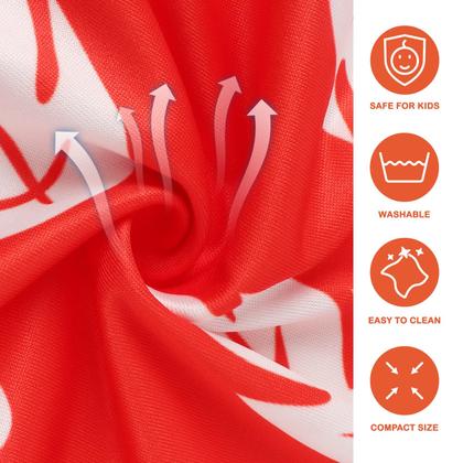 Imagem de Vestido Benylion Red Leaf, traje havaiano para meninas de 3 a 4 anos