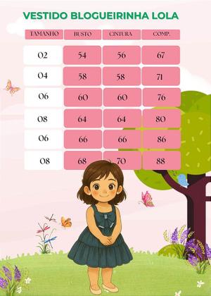 Imagem de Vestido Blogueirinha Lola Jeans Casual Infantil