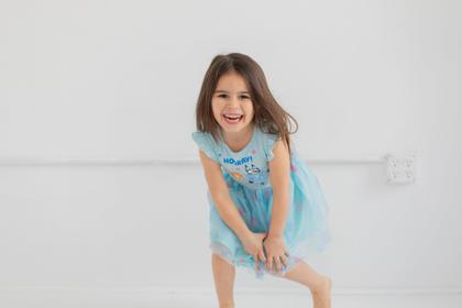 Imagem de Vestido Bluey Bingo Toddler Girls 4T com mangas esvoaçantes e tutu