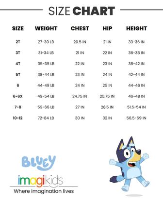 Imagem de Vestido Bluey Bingo Toddler Girls 4T com mangas esvoaçantes e tutu