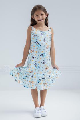 Imagem de Vestido Bluey Muffin Bingo Little Girls 7-8 Blue Oficial