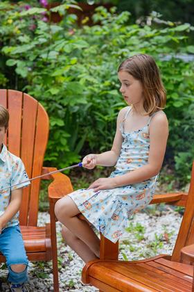 Imagem de Vestido Bluey Muffin Bingo Toddler Girls 4T com tutu sem mangas