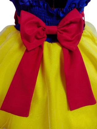 Imagem de Vestido Branca De Neve Infantil E Juvenil Temático Princesa Luxo Festa