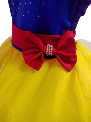 Imagem de Vestido Branca De Neve Infantil E Juvenil Temático Princesa Luxo Festa