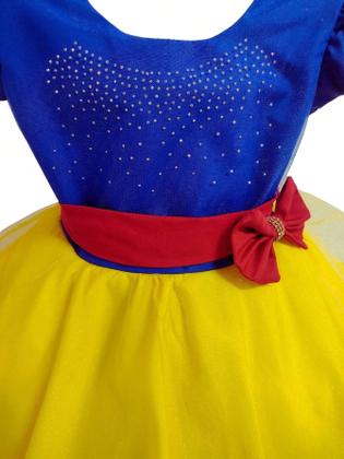 Imagem de Vestido Branca De Neve Infantil E Juvenil Temático Princesa Luxo Festa