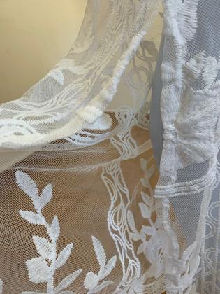 Imagem de Vestido Branco Longo para Casamento Civil Elegante Boho Luxo Convidada Chá Revelação Vestido de Renda Noiva Ano Novo -