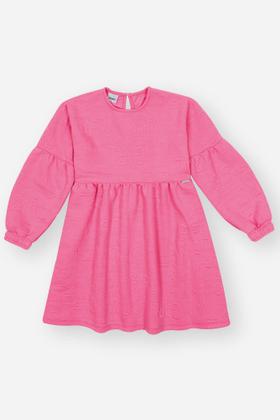 Imagem de Vestido Bufante Infantil Menina Rosa CTV