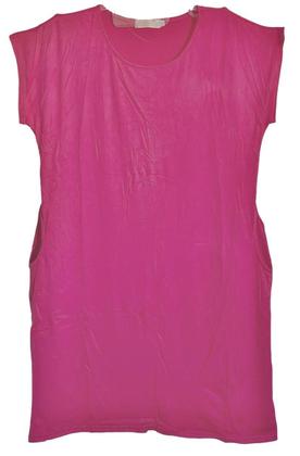 Imagem de vestido camisão midi plus size feminino evangelico elegante manga curta sem bojo moda soltinho com bolso ref 2745