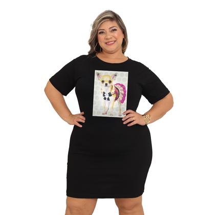 Imagem de Vestido Camisetão Oversized Camisa Longa Blusão Plus Size