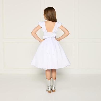 Imagem de Vestido Casual Branco Infantil Daminha Primeira Comunhão