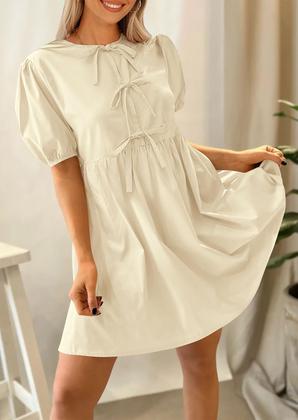 Imagem de Vestido casual de verão PRETTYGARDEN 2025 de manga curta para mulheres