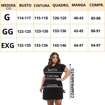 Imagem de Vestido Chamise Botoes Caseado com Manga Viscose Pós Cirurgico Amamentação Verão Plus Size Tam 52