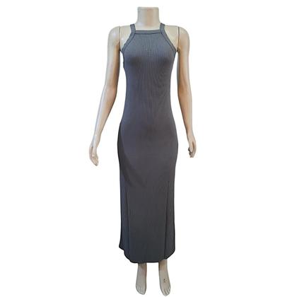 Imagem de Vestido Colcci Longo Canelado Com Fenda Lateral