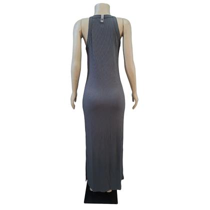 Imagem de Vestido Colcci Longo Canelado Com Fenda Lateral