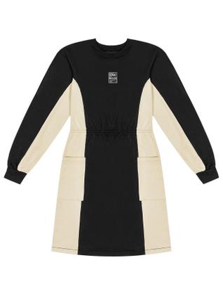 Imagem de Vestido Com Recorte Preto E Bege Dway