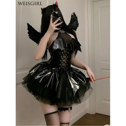 Imagem de Vestido Cosplay de Empregada Lolita Sexy - Fantasia de Natal para Adultos