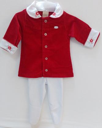 Imagem de Vestido Cotelê Calça Grossa Elastano Bebê Menina Katita 2785