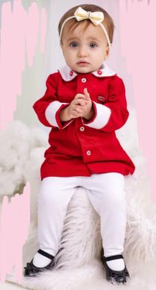 Imagem de Vestido Cotelê Calça Grossa Elastano Bebê Menina Katita 2785