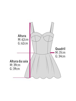 Imagem de Vestido Curto Com Bojo Transpassado Decote Argola Trançado