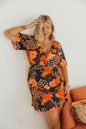 Imagem de Vestido curto manga flare