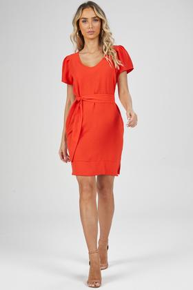 Imagem de Vestido Curto PKS Decote V Laranja