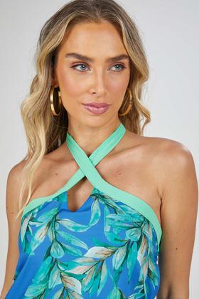 Imagem de Vestido Curto PKS Estampado Azul