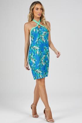 Imagem de Vestido Curto PKS Estampado Azul