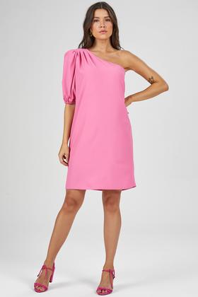 Imagem de Vestido Curto PKS Um Ombro Só Rosa