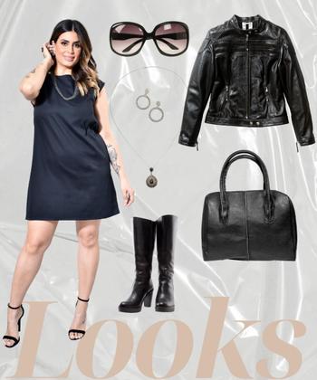 Imagem de Vestido Curto Sarja Leve Algodão Plus Size 42 Ao 52