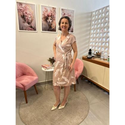 Imagem de Vestido Curto Transpassado Malha Fria Miravest - MGR Boutique