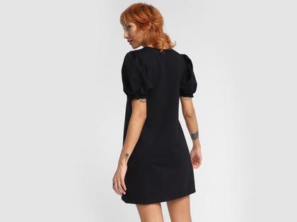 Imagem de Vestido Curto Vista Magalu Moletom Manga Bufante