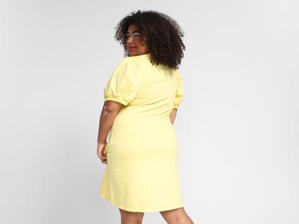 Imagem de Vestido Curto Vista Magalu Moletom Manga Bufante