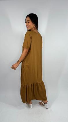 Imagem de Vestido de Algodão Samantha Caqui