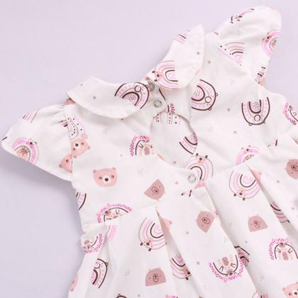 Imagem de Vestido de Bebê com Calcinha Verão Para Menina 02 Peças Roupas de Bebê