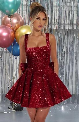 Imagem de Vestido de boas-vindas, Dessiny, gola redonda, lantejoulas, aline, rosa pêssego