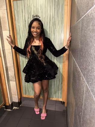 Imagem de Vestido de boas-vindas YOFF azul royal evasê de mangas compridas para adolescentes