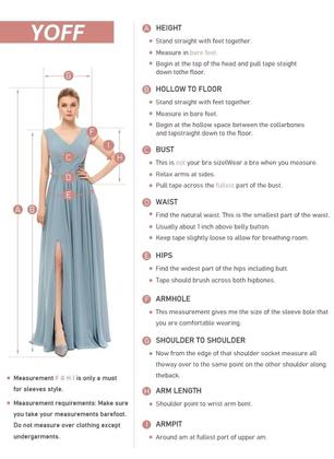 Imagem de Vestido de boas-vindas YOFF, gola redonda, lantejoulas, manga comprida