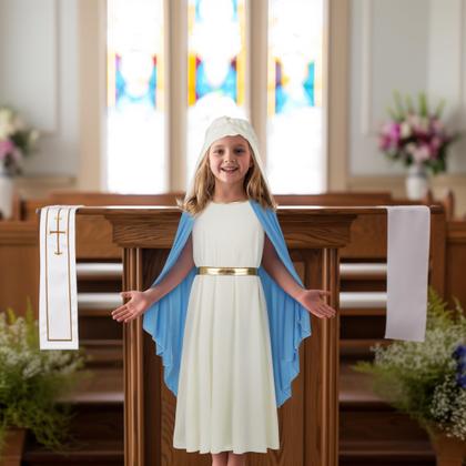 Imagem de Vestido de cosplay infantil Costume JEGERMIG para Halloween Mary