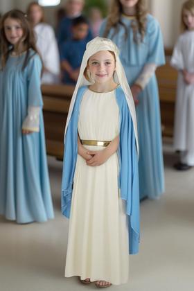 Imagem de Vestido de cosplay infantil Costume JEGERMIG para Halloween Mary