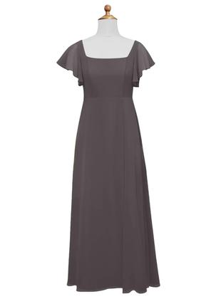 Imagem de Vestido de dama de honra Jirocum JR001 para casamento Steel Grey Girl 8
