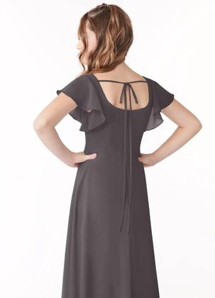 Imagem de Vestido de dama de honra Jirocum JR001 para casamento Steel Grey Girl 8