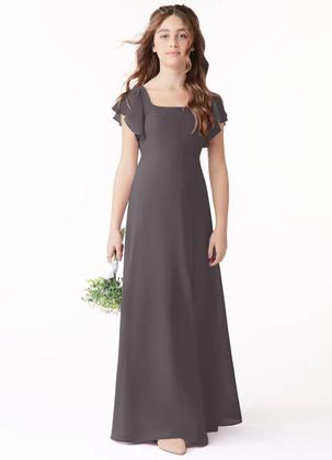 Imagem de Vestido de dama de honra Jirocum JR001 para casamento Steel Grey Girl 8