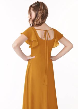 Imagem de Vestido de dama de honra Jirocum Little Girls Chiffon Long JR001