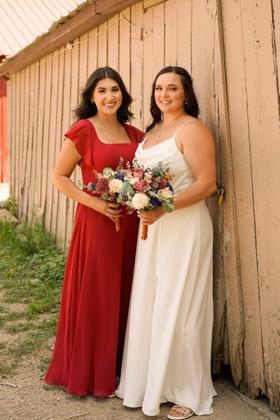 Imagem de Vestido de dama de honra Oisslec A Line Taupe Chiffon Long US14