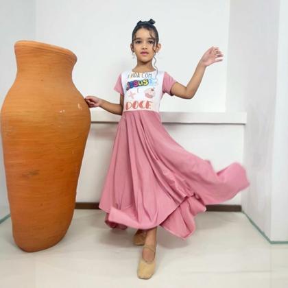 Imagem de Vestido de Dança Coreografia Infantil Jesus + Doce