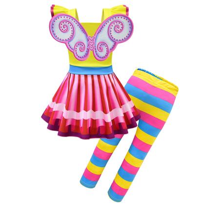 Imagem de Vestido de fantasia Daisy Fancy Fairy com asas para menina tamanho 8
