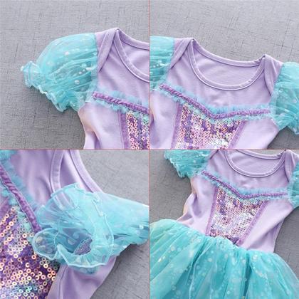 Imagem de Vestido de fantasia Daisy Princess Mermaid Baby Girl 9-12M