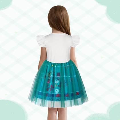 Imagem de Vestido de fantasia de princesa HenzWorld para meninas branco 4T 5T