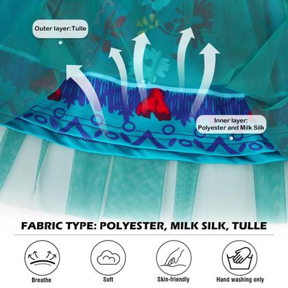 Imagem de Vestido de fantasia de princesa HenzWorld para meninas branco 4T 5T